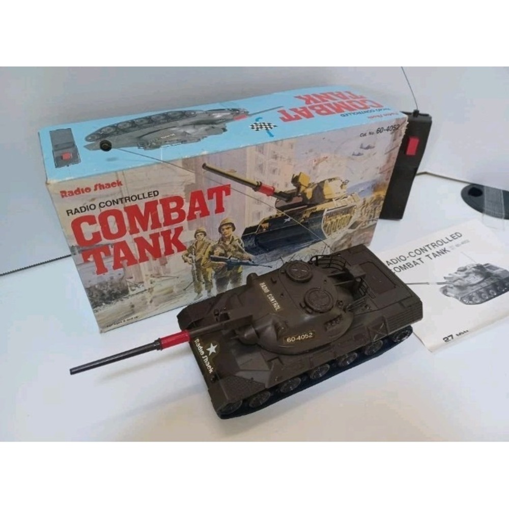 Radio Shack Combat‎ Tank Vintage RC Tank NOT WORKING*